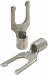 ILSCON Fork Terminal, Conductor Range 10-12, #10 Bolt Size, Non-Insulated, Yellow Color Code, Pack of 20