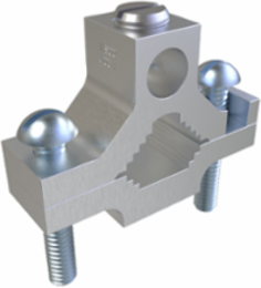 Permaground Aluminum Ground Clamp, Dual Rated, Conductor Range 1/0-14, Pipe Sizes 1/2 to 1in, Rebar Sizes #4-#6, UL