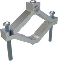 Permaground Aluminum Ground Clamp, Conductor Range 250-6, Pipe Sizes 2-1/2 to 4in, UL