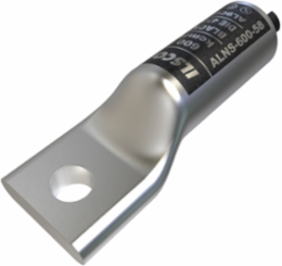 Surecrimp Aluminum Compression Lug, Conductor Size 600, 1 Hole, 5/8in Bolt Size, Long Barrel, No Sight Window, Tin Plated, UL, CSA