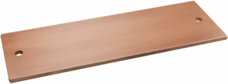 Copper Grounding Bus Bar, 4in Wide, 12in Length