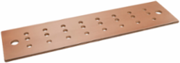 Copper Grounding Bus Bar, 4in Wide, 16in Length, 24 Mounting Points