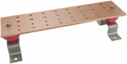 Copper Grounding Bus Bar Kit, 4in Wide, 16in Length, 32 Mounting Points