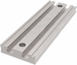 Copper Bus Bar, Double T-Slot, 6in length
