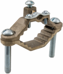Permaground Bronze Ground Clamp, Conductor Range 4-8, Pipe Sizes 1-1/4 to 2in