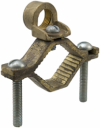 Permaground Bronze Ground Clamp, Conductor Range 4-8, Pipe Sizes 1/2 to 1in, Conduit Hub Size 1