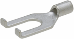 ILSCON Spade Terminal, Conductor Range 18-22, Flanged, #8 Bolt Size, Non-insulated, Red Color Code, Pack of 50