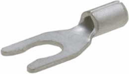 ILSCON Spade Terminal, Conductor Range 18-22, Locking, #6 Bolt Size, Non-insulated, Red Color Code, Pack of 50