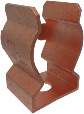 Bronze Fuse Clip, #10 Bolt Size, 30 Amps, 250 V, Fuse Stop