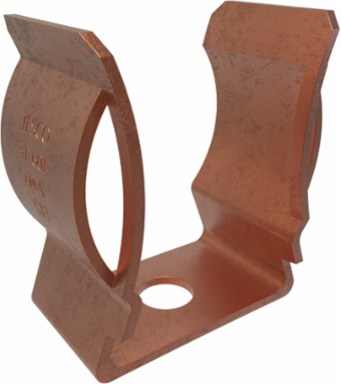 Bronze Fuse Clip, 1/4 Bolt Size, 60 Amps, 600 V, Fuse Stop