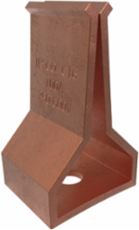 Copper Fuse Clip, 1/4 Bolt Size, 100 Amps, 250 V, 29/32in Base