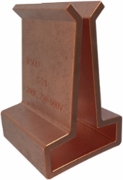 Copper Fuse Clip, 5/16 Bolt Size, 200 Amps, 250-600 V, 15/16in Base