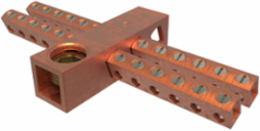 Copper Neutral Bar, Conductor Range 250-6 Main, 6-14 Tap, 24 Ports