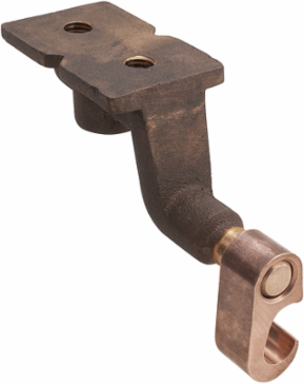 Permaground Copper Grounding Plate, Conductor Range 250-2, 2 Holes, UL