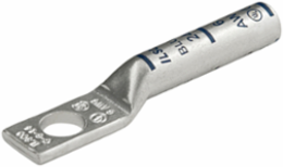 Surecrimp Copper Compression Lug, Conductor Size 4/0, 1 Hole, 1/2in Bolt Size, Long Barrel, No Sight Window, Tin Plated, UL, CSA