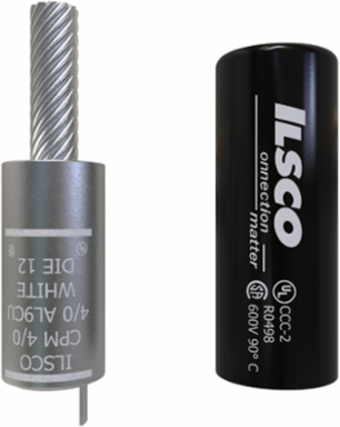 Copper Compression Pigtail Adaptor, Conductor Size 4/0, Tin Plated, UL, CSA