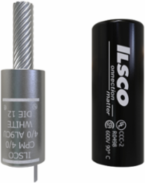 Copper Compression Pigtail Adaptor, Conductor Size 4/0, Tin Plated, UL, CSA