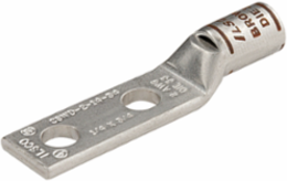 Surecrimp Copper Compression Lug, Conductor Size 500, 2 Holes, 1/2in Bolt Size, 1-3/4in Hole Spacing, Standard Barrel, Sight Window, Tin Plated, UL, CSA