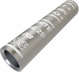 Surecrimp Copper Compression Sleeve, Conductor Size 3, Tin Plated, UL, CSA