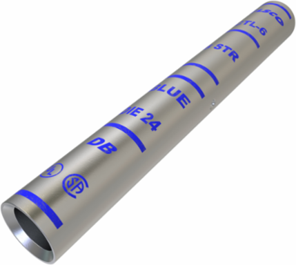 Surecrimp Copper Compression Sleeve, Conductor Size 6, Long Barrel, Tin Plated, UL, CSA