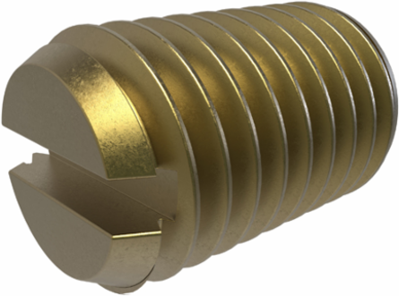Steel Screw, 1/4-28 x 7/16in, Zinc Plated