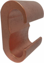 Permaground Copper Grounding E Crimp, Main Conductor Range 2-6 Sol, Tap Range 2-6 Sol, UL, CSA