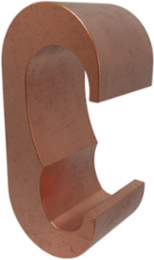 Permaground Copper Grounding E Crimp, Main Conductor Range 250-3/0, Main Rebar Size #4, Tap Range 2/0-6 Sol, Tap Rebar Size #3, UL, CSA