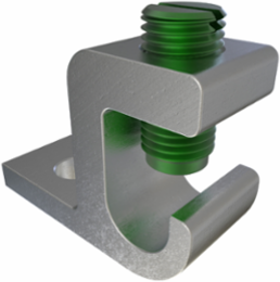 Aluminum Lay-in Ground Lug, Dual Rated, Conductor Range 1/0-14, Tin Plated