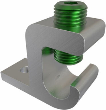 Aluminum Lay-in Ground Lug, Dual Rated, Conductor Range 250-6, Tin Plated