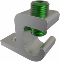 Aluminum Lay-in Ground Lug, Dual Rated, Conductor Range 250-6, Tin Plated