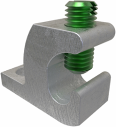 Permaground Copper Lay-in Groud Lug, Conductor Size 4-14, 1/4in Bolt Size, Slotted Head