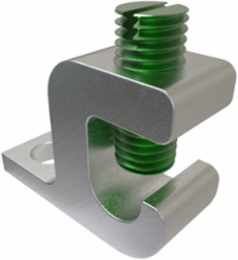 Aluminum Lay-in Ground Lug, Dual Rated, Conductor Range 4-14, Tin Plated, Stainless steel hardware, UL