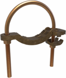 Permaground Copper Waterpipe Ground Clamp, Conductor Range 4/0-4, Pipe Size 2-1/2 to 3-1/2in, UL