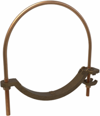 Permaground Copper Waterpipe Ground Clamp, Conductor Range 4/0-4, Pipe Size 8in, UL