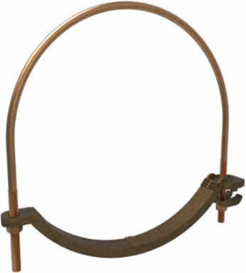 Permaground Copper Waterpipe Ground Clamp, Conductor Range 4/0-4, Pipe Size 10in, UL