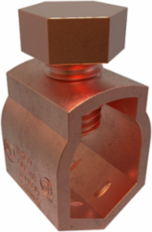Permaground Bronze Ground Rod Clamp, Ground Rod Sizes 3/4 to 5/8in, Rebar Size #5, UL, CSA, Bag of 2