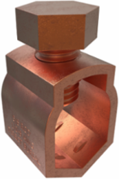 Permaground Bronze Ground Rod Clamp, Ground Rod Sizes 3/4 to 5/8in, Rebar Size #5, UL, CSA
