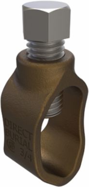 Permaground Bronze Ground Rod Clamp, Ground Rod Size 3/4in, CSA