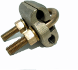 Permaground Copper Ground Clamp, Conductor Range 250-2/0 Sol, 2 Conductors, Pipe Sizes 1/2 to 3/4in, Ground Rod Sizes 3/4 to 1in, Perpendicular Orientation, UL