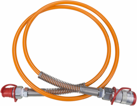 Hydraulic Non-Conductive Hose, 5ft, Orange