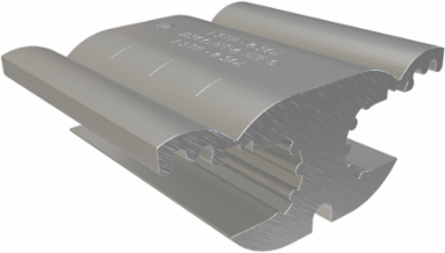 Aluminum Compression Tap Connector, Dual Rated, Main Conductor Range 1 Str - 6 Str and 1 Sol - 6 Sol, Tap Range 1 Sol - 6 Sol and 1 Str - 6 Str, CSA