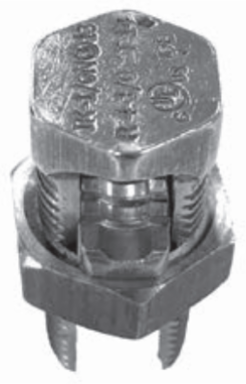 Copper Split Bolt, Conductor Range for Equal Main & Tap 4 Sol - 8 Sol, UL, CSA