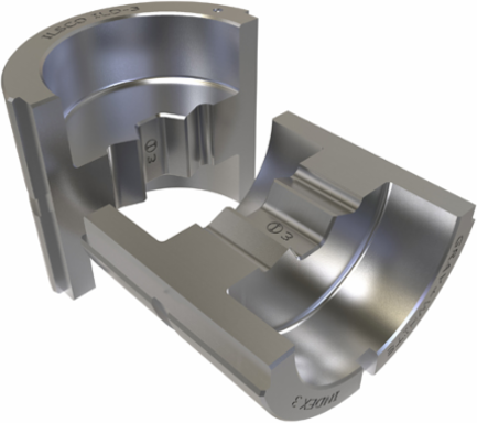Compresion U Die, Gray Color Code, Crimping Capacity 4 CU, 6 AL