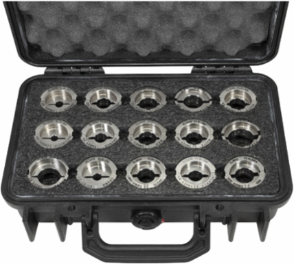 Compression Die Kit for Copper Surecrimp Connectors, 15 Dies with Pelican Case