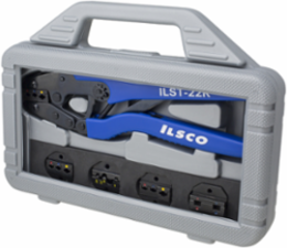 Crimping Tool, Crimping Capacity 10-22, Includes Carrying Case, 5 Dies, and Ratchet Tool