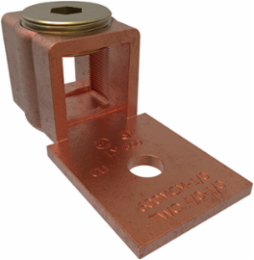 Copper Mechanical Lug, Conductor Range 600-1/0, 1 Port, 1 Hole, 3/8in Bolt Size, UL, CSA