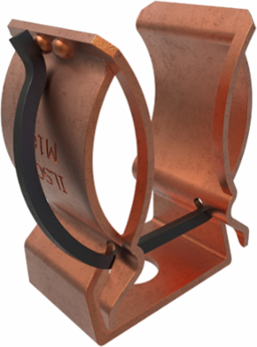 Copper Fuse Clip, Wire Reinforced, 600 Volts, 60 Amps