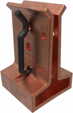 Copper Fuse Clip, Wire Reinforced, 250 to 600 Volts, 200 Amps