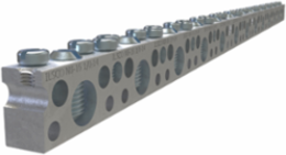 Copper Neutral Bar, Large Conductor Range 1/0-14, Small Range 6-14, 13 Large Ports, 36 Small Ports, 2 Holes, #10 Bolt, UL, CSA