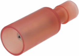 ILSCON Bullet Disconnect Terminal, Conductor Range 18-22, Female, Nylon Fully Insulated, Red Color Code, Pack of 25